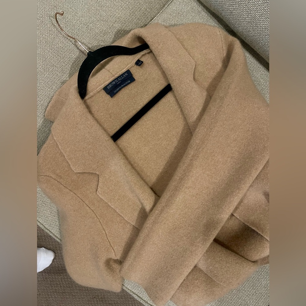 BROWN ALLAN Wool & Yak Coat